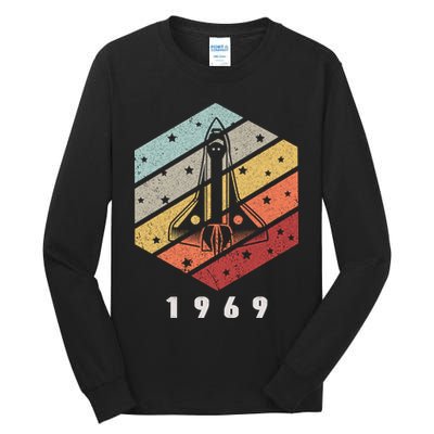 Apollo 11 1969 NASA Space Moon Landing Astronaut Vintage Retro Tall Long Sleeve T-Shirt