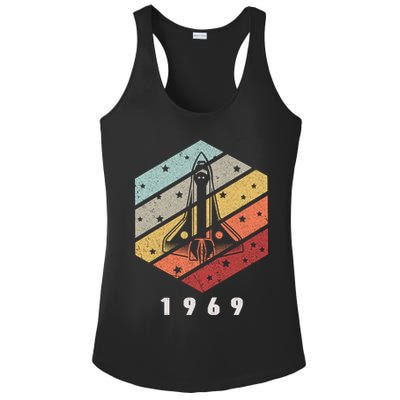 Apollo 11 1969 NASA Space Moon Landing Astronaut Vintage Retro Ladies PosiCharge Competitor Racerback Tank
