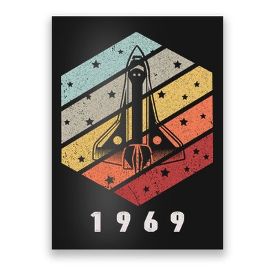 Apollo 11 1969 NASA Space Moon Landing Astronaut Vintage Retro Poster