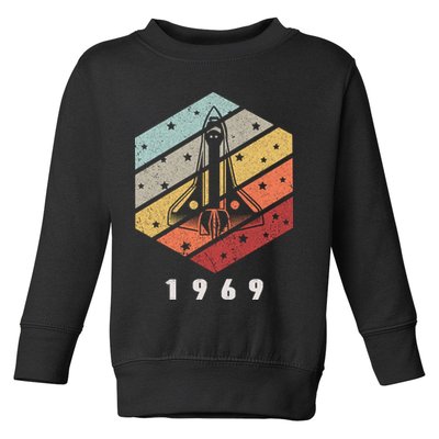 Apollo 11 1969 NASA Space Moon Landing Astronaut Vintage Retro Toddler Sweatshirt