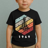 Apollo 11 1969 NASA Space Moon Landing Astronaut Vintage Retro Toddler T-Shirt