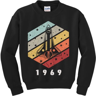 Apollo 11 1969 NASA Space Moon Landing Astronaut Vintage Retro Kids Sweatshirt