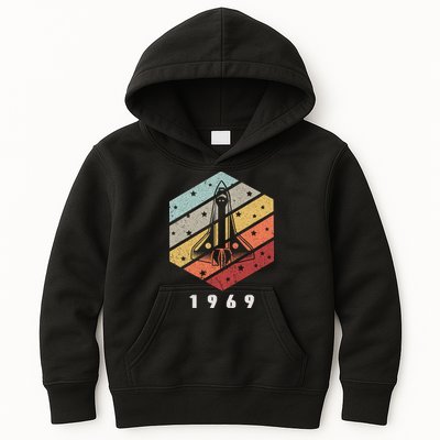 Apollo 11 1969 NASA Space Moon Landing Astronaut Vintage Retro Kids Hoodie