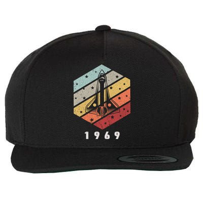 Apollo 11 1969 NASA Space Moon Landing Astronaut Vintage Retro Wool Snapback Cap