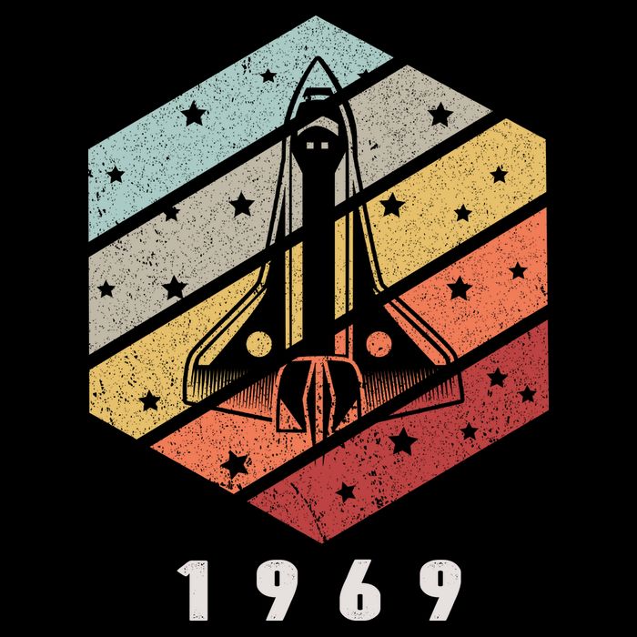 Apollo 11 1969 NASA Space Moon Landing Astronaut Vintage Retro Kids T-Shirt