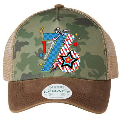 America 1776 4th Of July Retro 80s Style Legacy Tie Dye Trucker Hat
