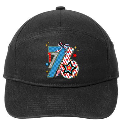 America 1776 4th Of July Retro 80s Style 7-Panel Snapback Hat