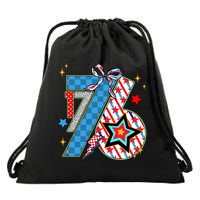 America 1776 4th Of July Retro 80s Style Drawstring Bag