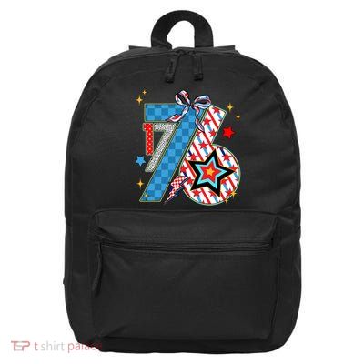 America 1776 4th Of July Retro 80s Style 16 in Basic Backpack