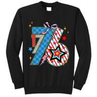 America 1776 4th Of July Retro 80s Style Tall Sweatshirt
