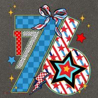 America 1776 4th Of July Retro 80s Style Cotton Canvas Backpack