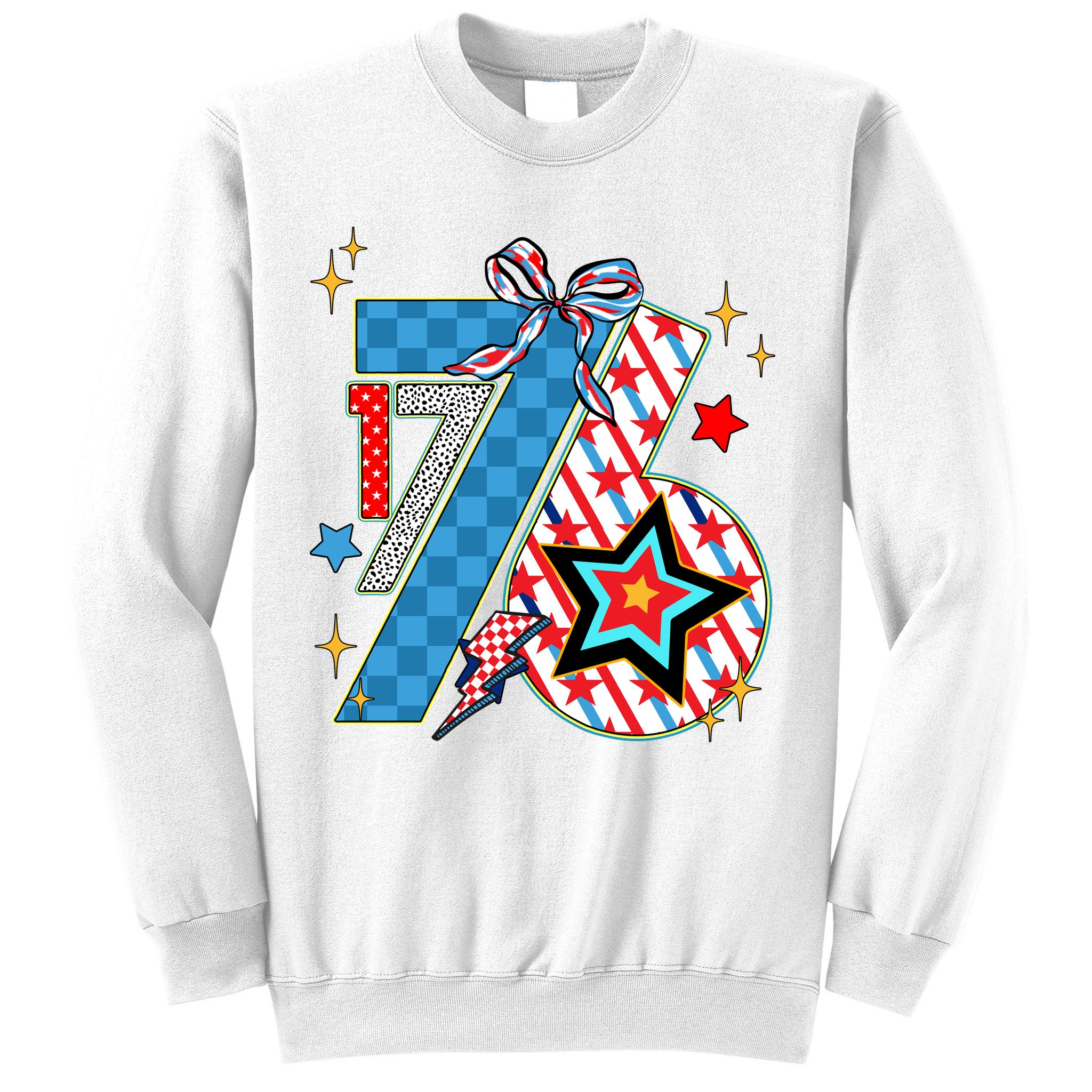 America 1776 4th Of July Retro 80s Style Sweatshirt