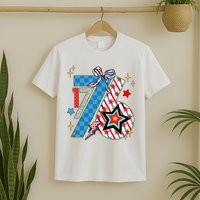America 1776 4th Of July Retro 80s Style T-Shirt