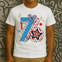 America 1776 4th Of July Retro 80s Style T-Shirt