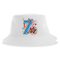 America 1776 4th Of July Retro 80s Style Sustainable Bucket Hat
