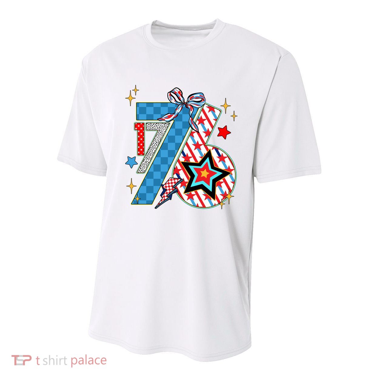 America 1776 4th Of July Retro 80s Style Youth Performance Sprint T-Shirt