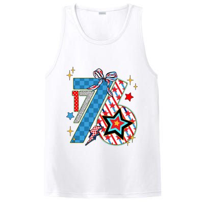 America 1776 4th Of July Retro 80s Style PosiCharge Competitor Tank