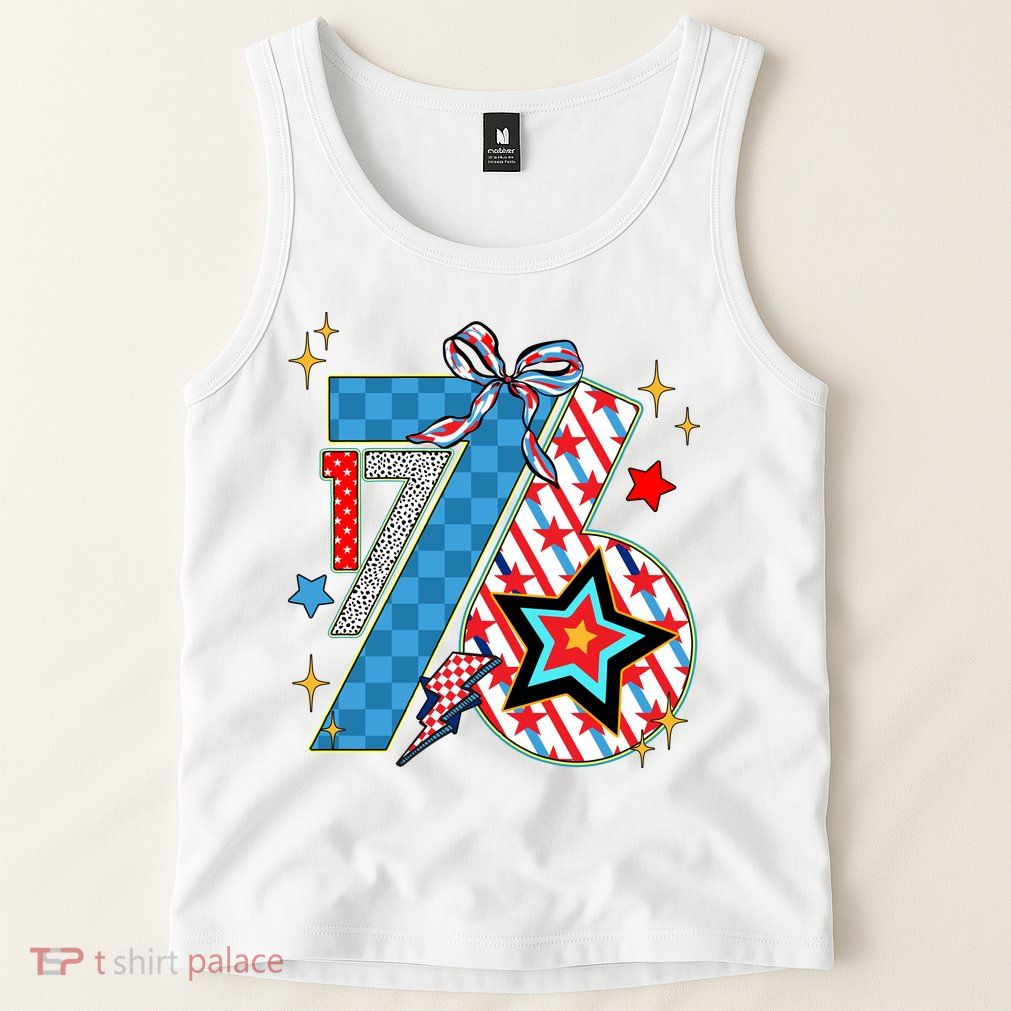 America 1776 4th Of July Retro 80s Style Tank Top