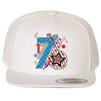 America 1776 4th Of July Retro 80s Style Wool Snapback Cap