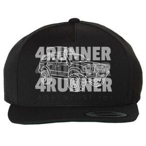 Adventure 101 4runner 4runner 4runner Overland Offroad Meaningful Gift Wool Snapback Cap