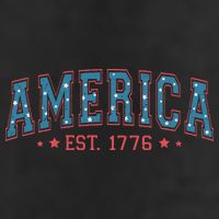 America 1776 7 Panel Mesh Trucker Snapback Hat