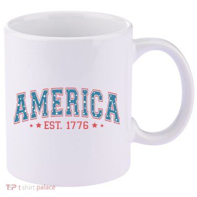 America 1776 11oz C Handle Ceramic Mug