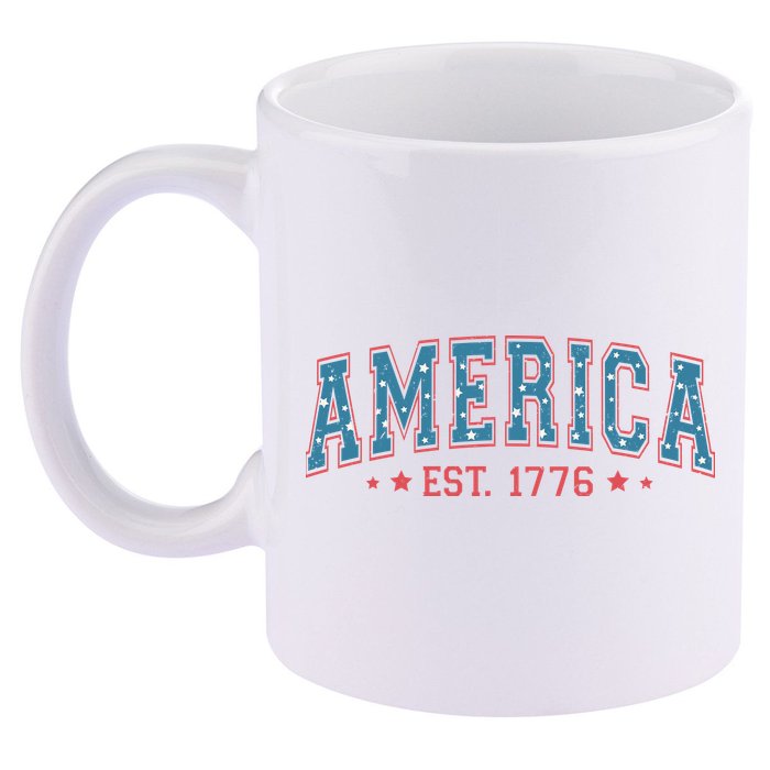 America 1776 11oz C Handle Ceramic Mug
