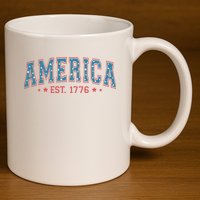 America 1776 11oz C Handle Ceramic Mug