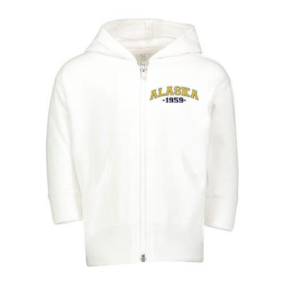 Alaska 1959 Toddler Zip Fleece Hoodie