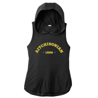 Aitchisonian 1886 Aitchison College Acoba Old Ladies PosiCharge Tri-Blend Wicking Draft Hoodie Tank