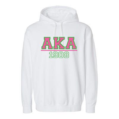 Aka 1908 And Green Gift Idea Birthday Gift Garment-Dyed Fleece Hoodie