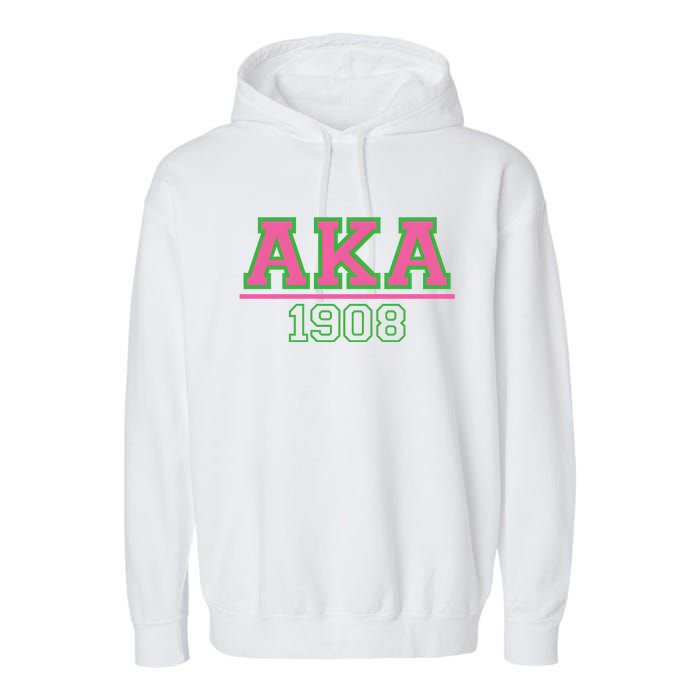 Aka 1908 And Green Gift Idea Birthday Gift Garment-Dyed Fleece Hoodie