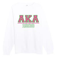 Aka 1908 And Green Gift Idea Birthday Gift Premium Crewneck Sweatshirt