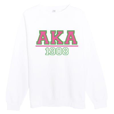 Aka 1908 And Green Gift Idea Birthday Gift Premium Crewneck Sweatshirt