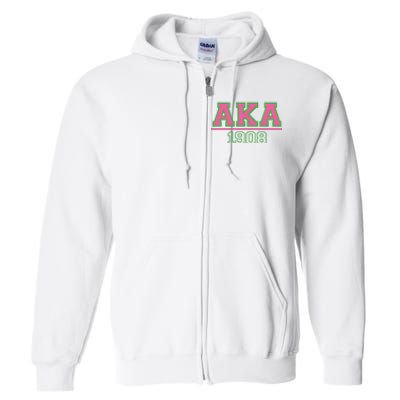 Aka 1908 And Green Gift Idea Birthday Gift Full Zip Hoodie