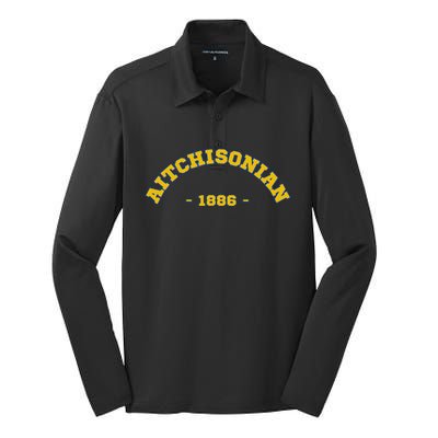 Aitchisonian 1886 Aitchison College Acoba Old Silk Touch Performance Long Sleeve Polo