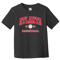 Atlanta 1946 Basketball Vintage Retro Atlanta Basketball Toddler T-Shirt