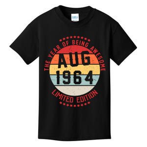 Aug 1964 Birthday The Year Of Being Awesome Gift Kids T-Shirt