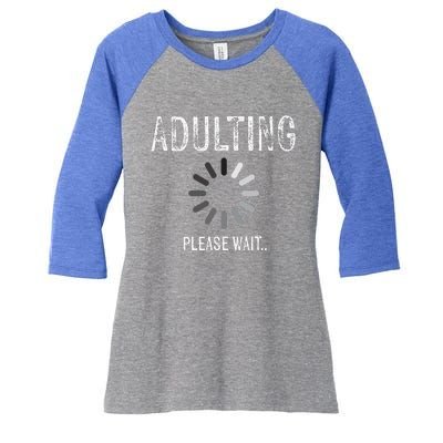 Adult 18th Birthday Gifts For 18 Years Old Women's Tri-Blend 3/4-Sleeve Raglan Shirt