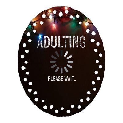 Adult 18th Birthday Gifts For 18 Years Old Ceramic Oval Ornament