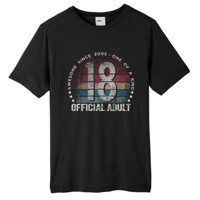 Adult 18th Birthday 18 Year Old Gifts Vintage 2005 Cute Tall Fusion ChromaSoft Performance T-Shirt