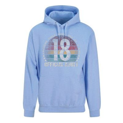 Adult 18th Birthday 18 Year Old Gifts Vintage 2005 Cute Unisex Surf Hoodie