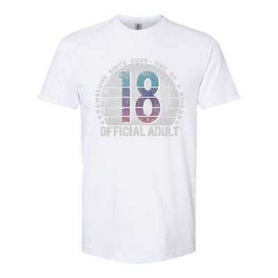 Adult 18th Birthday 18 Year Old Gifts Vintage 2005 Love Softstyle CVC T-Shirt