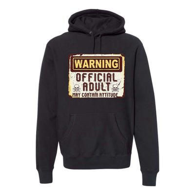 Adult 18th Birthday Gift 18 Year Oldss Premium Hoodie