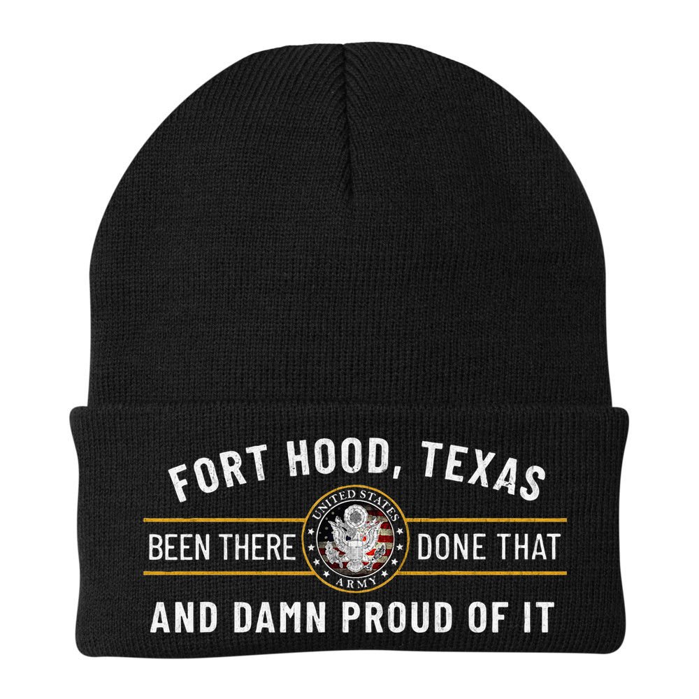 Army 1st Cavalry Division Fort Hood Texas Veteran Gift Beanie