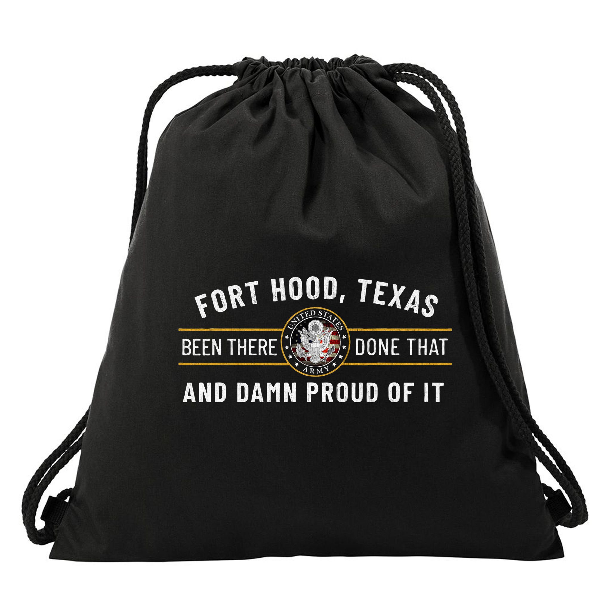 Army 1st Cavalry Division Fort Hood Texas Veteran Gift Drawstring Bag
