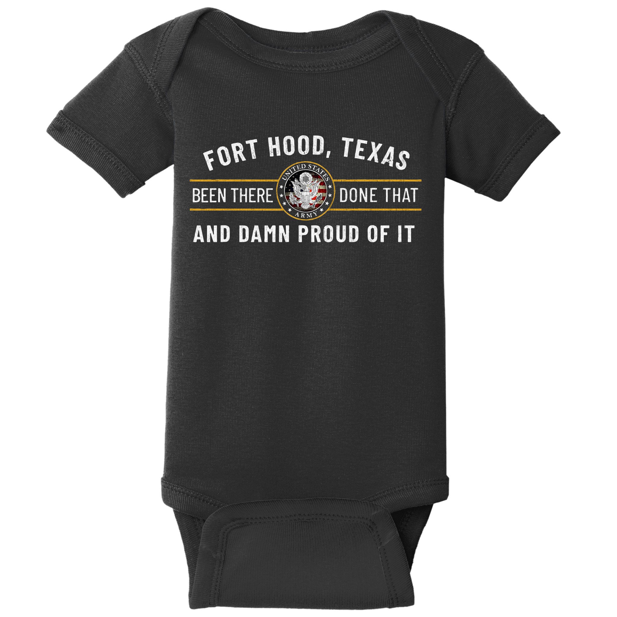 Army 1st Cavalry Division Fort Hood Texas Veteran Gift Baby Bodysuit