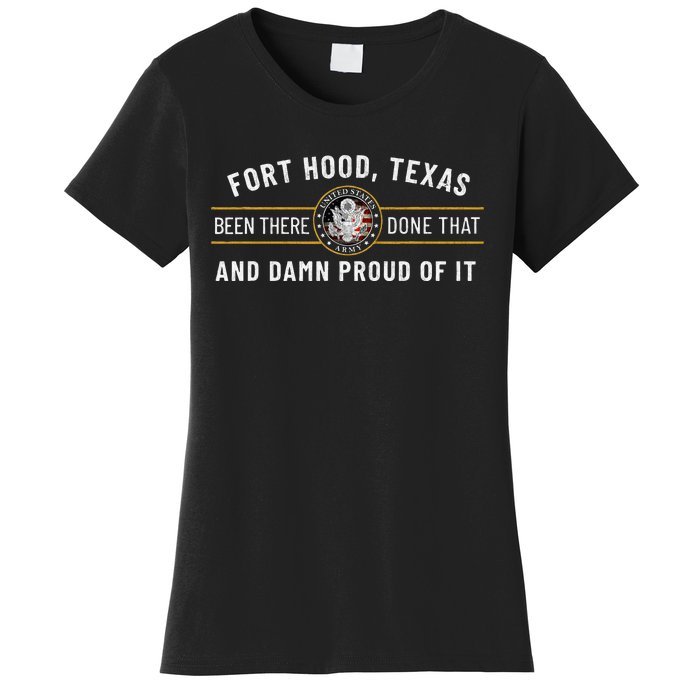 Army 1st Cavalry Division Fort Hood Texas Veteran Gift Women's T-Shirt