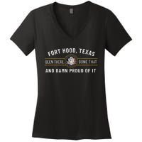 Army 1st Cavalry Division Fort Hood Texas Veteran Gift Women's V-Neck T-Shirt