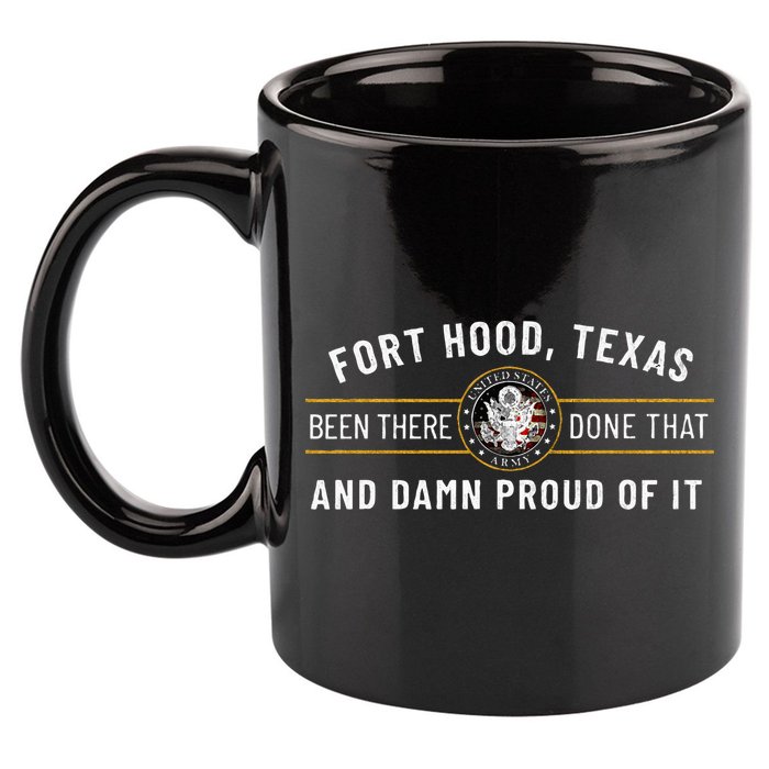 Army 1st Cavalry Division Fort Hood Texas Veteran Gift 11oz C Handle Ceramic Mug